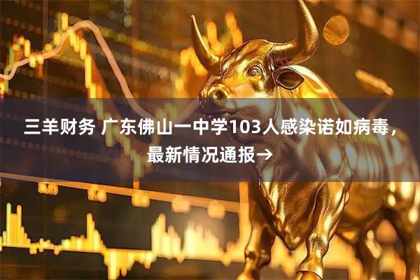 三羊财务 广东佛山一中学103人感染诺如病毒，最新情况通报→